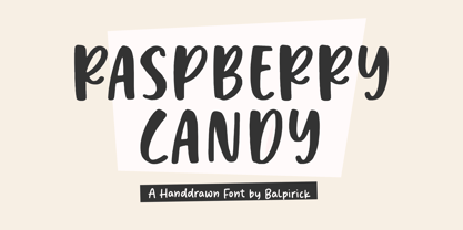 Raspberry Candy Font Poster 1