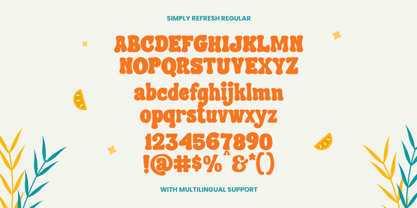 Simply Refresh Font Poster 7