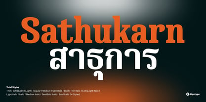 Sathukarn Font Poster 1