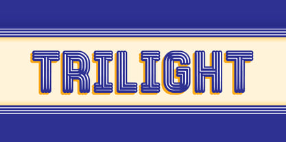 Trilight Font Poster 1