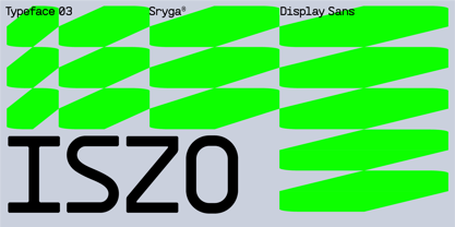 ISZO Font Poster 1