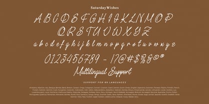 Saturday Wishes Font Poster 7