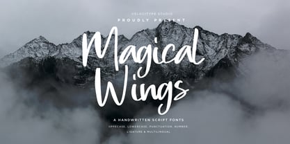 Magical Wings Font Poster 1