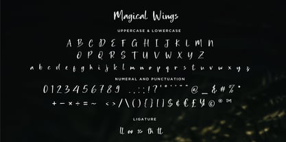 Magical Wings Font Poster 8