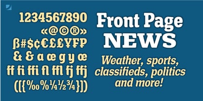Front Page Pro Font Poster 6