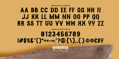Barbarosa Font Poster 6