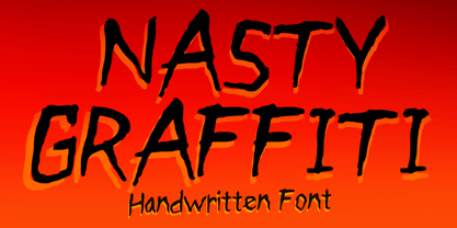 Nasty Graffiti Font Poster 1