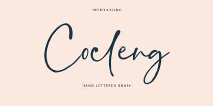Cocleng Brush Font Poster 1