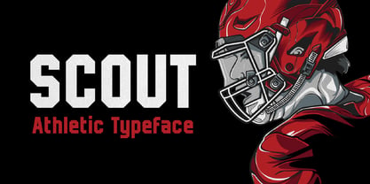 Scout Athletic Typeface Fuente Póster 1