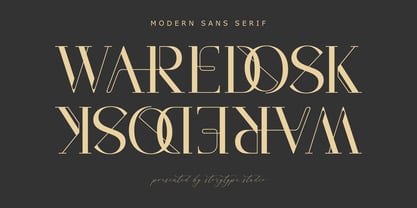 Waredosk Font Poster 1