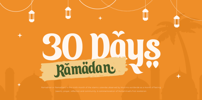 Arabic Ramadan Style Font Poster 9