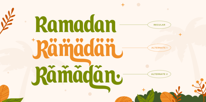 Arabic Ramadan Style Font Poster 11