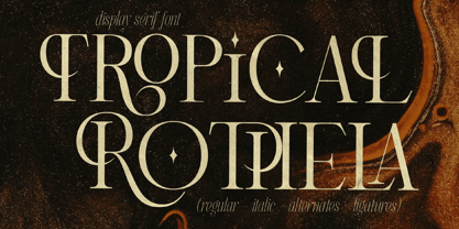 Tropical Rothela Font Poster 1