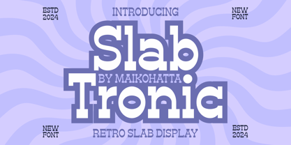 Slab Tronic Font Poster 1