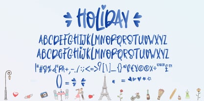Holiday In Paris Font Poster 9