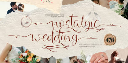 NCL Nostalgic Wedding Font Poster 1