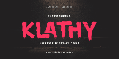 Klathy Font Poster 1