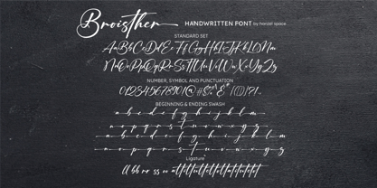 Broisther Font Poster 10