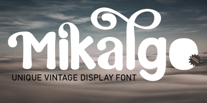 Mikalgo Font Poster 1