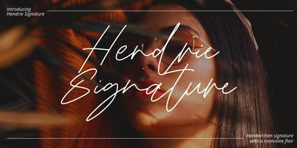 Hendrie Signature Font Poster 1