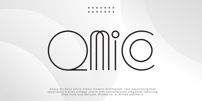 Qmico Font Poster 1