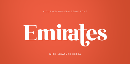 Emirates Font Poster 1