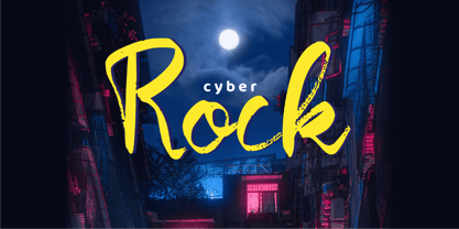 Cyber Rock Font Poster 1