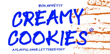 Creamy Cookies Font Poster 1
