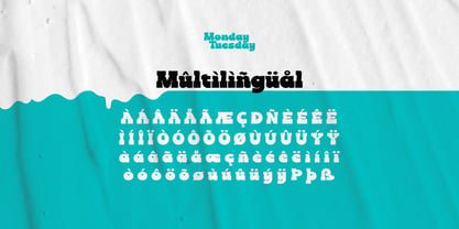 Monday Tuesday Font Poster 6