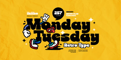 Monday Tuesday Font Poster 1