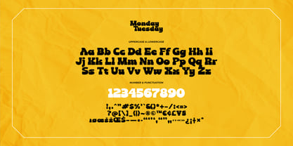 Monday Tuesday Font Poster 5