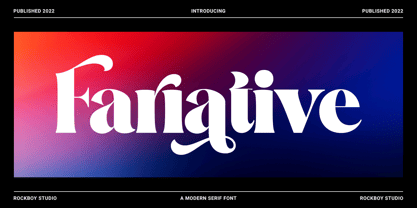 Fariative Font Poster 1