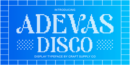 Adevas Disco Font Poster 1