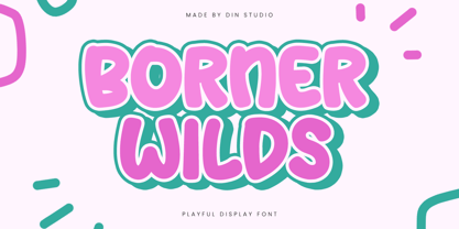 Borner Wilds Font Poster 1