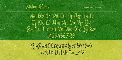 Mylan Gloria Font Poster 5