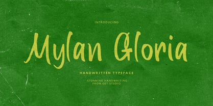 Mylan Gloria Font Poster 1