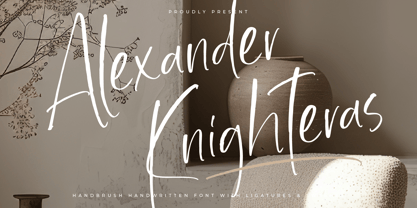 Alexander Knighteras Font Poster 1