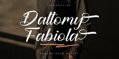 Daltomy Fabiola Font Poster 1