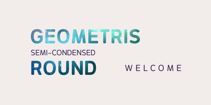 Geometris Round Font Poster 1