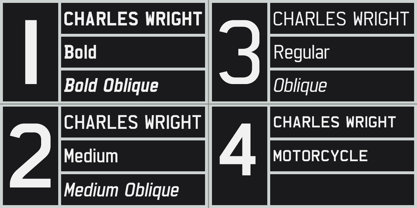 Charles Wright Font Poster 4