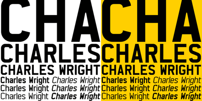 Charles Wright Font Poster 1