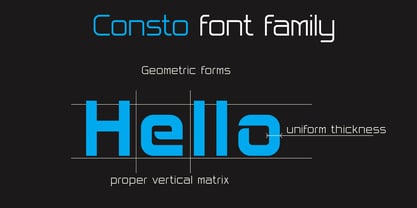 Consto Font Poster 3