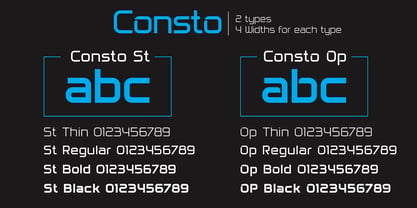 Consto Font Poster 4