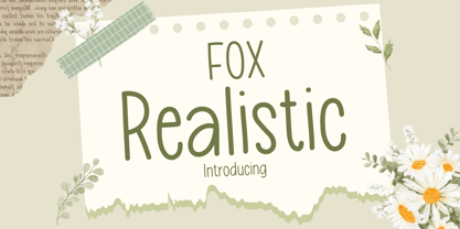 Fox Realistic Font Poster 1