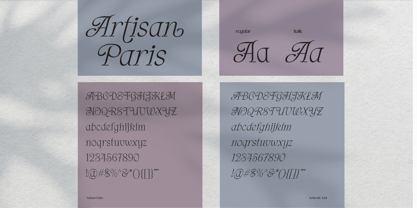Artisan Paris Font Poster 8