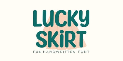 Lucky Skirt Font Poster 1