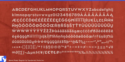 Naked Power Font Poster 7