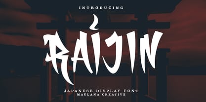 MC Raijin Font Poster 1