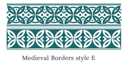 Medieval Borders Font Poster 6