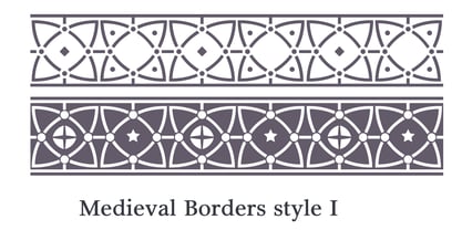 Medieval Borders Fuente Póster 11